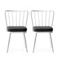 2 tooli Kalune Design Yildiz 962 V2, hall/valge, komplekt Kalune Design Yildiz 962 V2 цена и информация | Köögitoolid, söögitoolid | hansapost.ee