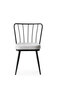 2-tooliline komplekt Kalune Design Yildiz 940 V2, valge/must цена и информация | Köögitoolid, söögitoolid | hansapost.ee