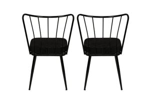 Комплект из 2 стульев Kalune Design Yildiz 943 V2, черный цена и информация | Стулья для кухни и столовой | hansapost.ee