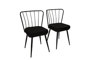 Комплект из 2 стульев Kalune Design Yildiz 943 V2, черный цена и информация | Стулья для кухни и столовой | hansapost.ee