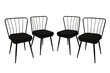 4 tooliga komplekt Kalune Design Yildiz 943 V4, must hind ja info | Köögitoolid, söögitoolid | hansapost.ee