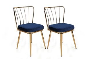 4 tooliga komplekt Kalune Design Yildiz 924 V4, sinine hind ja info | Köögitoolid, söögitoolid | hansapost.ee