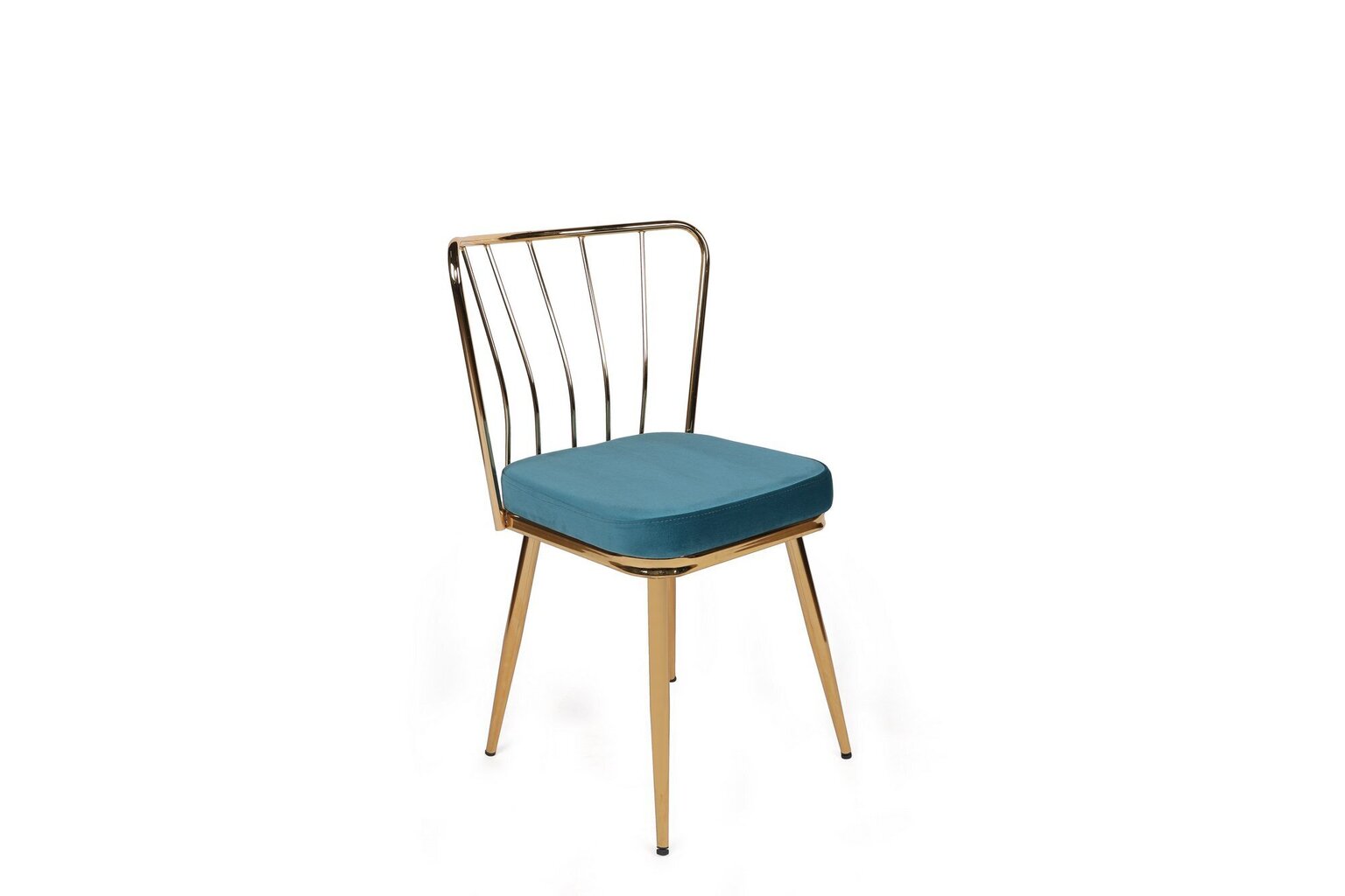 Komplektis 2 tooli Kalune Design Yildiz 929 V2, sinine/kuldne hind ja info | Köögitoolid, söögitoolid | hansapost.ee