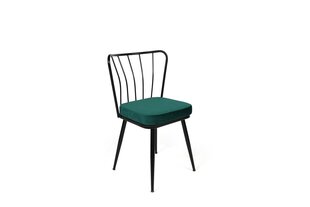 2 tooliga komplekt Kalune Design Yildiz 951 V2, roheline/must цена и информация | Стулья для кухни и столовой | hansapost.ee
