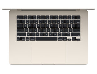 MacBook Air 15" Apple M3 chip with 8-core CPU and 10-core GPU, 8GB, 512GB SSD - Starlight - MRYT3ZE/A hind ja info | Sülearvutid | hansapost.ee