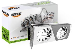 Inno3D GeForce RTX 4070 Ti Super Twin X2 OC White (N407TS2-166XX-186156W) цена и информация | Для видеокарт | hansapost.ee