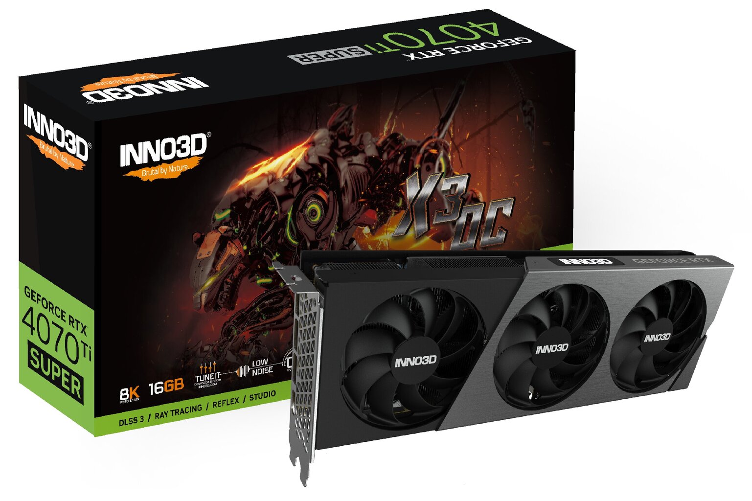 Inno3D GeForce RTX 4070 Ti Super X3 OC (N407TS3-166XX-186158N) hind ja info | Videokaardid | hansapost.ee