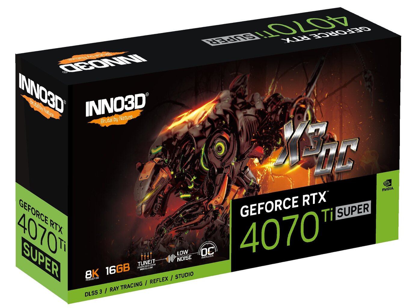 Inno3D GeForce RTX 4070 Ti Super X3 OC (N407TS3-166XX-186158N) hind ja info | Videokaardid | hansapost.ee