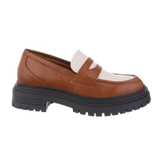 Женские туфли, коричнево-белый цвет цена и информация | Женская обувь Cink Me, коричневая | hansapost.ee