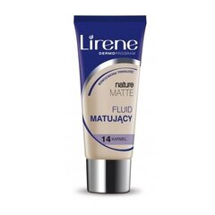 Основа под макияж Lirene Nature Matte Foundation №14 Карамель, 30 мл цена и информация | Пудры, базы под макияж | hansapost.ee