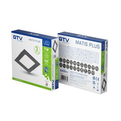 Светильник LED MATIS PLUS, 7W, черный, 4000K, 560lm, IP20 цена и информация | Монтируемые светильники, светодиодные панели | hansapost.ee