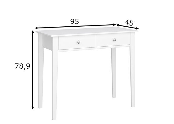 Kirjutuslaud Tvilum Tromsö, valge hind ja info | Arvutilauad, kirjutuslauad | hansapost.ee