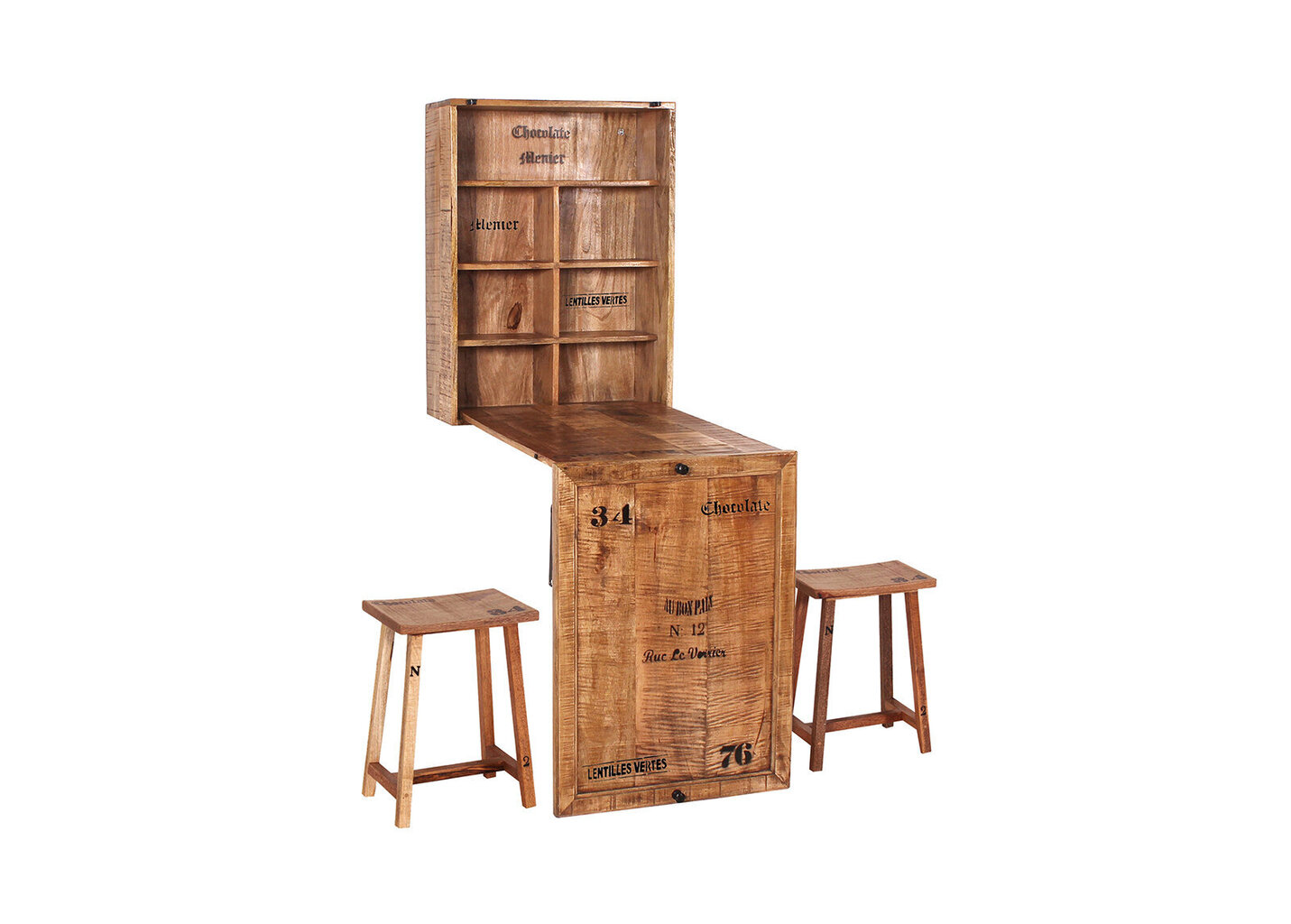 3-osaline köögimööblikomplekt Sit-Möbel Rustic, pruun hind ja info | Söögilauakomplektid | hansapost.ee
