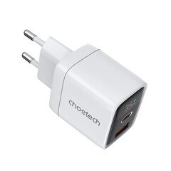 Choetech PD6052 USB-C/USB-A PD35W GaN valge цена и информация | Зарядные устройства для телефонов | hansapost.ee