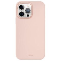 UNIQ etui Lino Hue iPhone 15 Pro Max 6.7" Magclick Charging różowy|blush pink цена и информация | Чехлы для телефонов | hansapost.ee