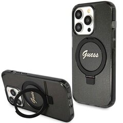 Guess IML Ring Stand Glitter MagSafe Case for iPhone 15 Plus Transparent цена и информация | Чехлы для телефонов | hansapost.ee