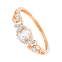 Золотое кольцо с драгоценными камнями цена и информация | Кольца | hansapost.ee