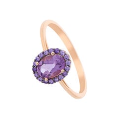Золотое кольцо с драгоценным камнем цена и информация | Кольцо | hansapost.ee