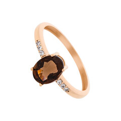 Золотое кольцо с драгоценным камнем цена и информация | Кольца | hansapost.ee