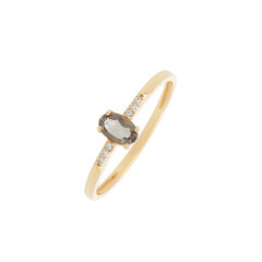 Золотое кольцо с драгоценными камнями цена и информация | Кольцо | hansapost.ee