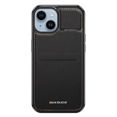 3in1 Wallet Case with Stand for iPhone 15 MagSafe RFID Blocking Dux Ducis Rafi Mag - Black цена и информация | Чехлы для телефонов | hansapost.ee