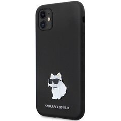 Karl Lagerfeld KLHCN61SMHCNPK iPhone 11 | Xr 6.1" czarny|black hardcase Silicone C Metal Pin цена и информация | Чехлы для телефонов | hansapost.ee