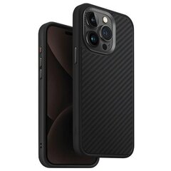 UNIQ etui Keva iPhone 15 Pro Max 6.7" Magclick Charging czarny|carbon black цена и информация | Чехлы для телефонов | hansapost.ee