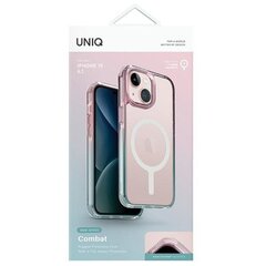 UNIQ etui Combat Duo iPhone 15 6.1" Magclick Charging niebiesko-różowy|pastel sky blue-powder pink цена и информация | Чехлы для телефонов | hansapost.ee