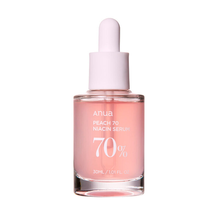 Nahka valgendav seerum Anua Peach 70 Niacin Serum, 30ml цена и информация | Näoõlid, ampullid ja seerumid | hansapost.ee