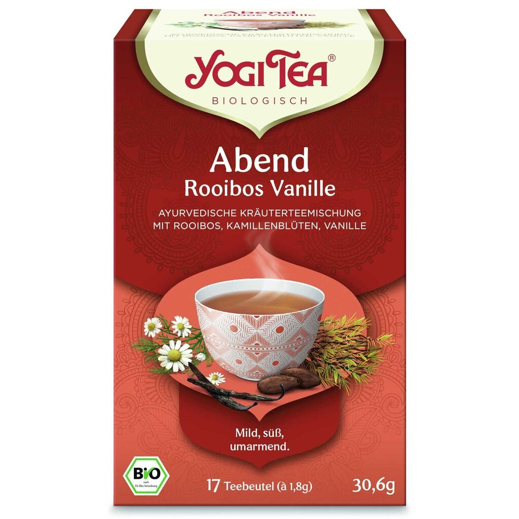 Yogi Tea Bedtime punane tee vanilliga, õhtune, keskkonnasõbralik, 17 teekotti цена и информация | Tee | hansapost.ee