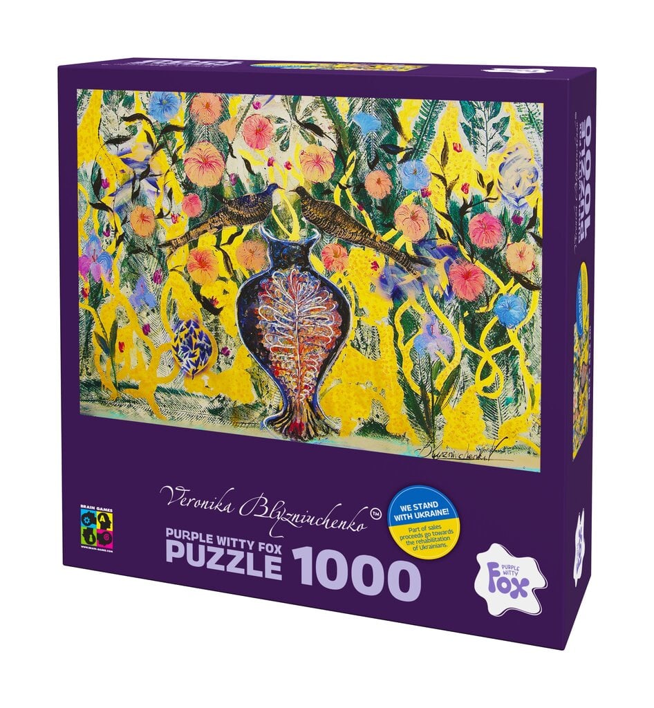 Pusle Purple Witty Fox Vase of inspiration, 1000 d. цена и информация | Pusled lastele ja täiskasvanutele | hansapost.ee