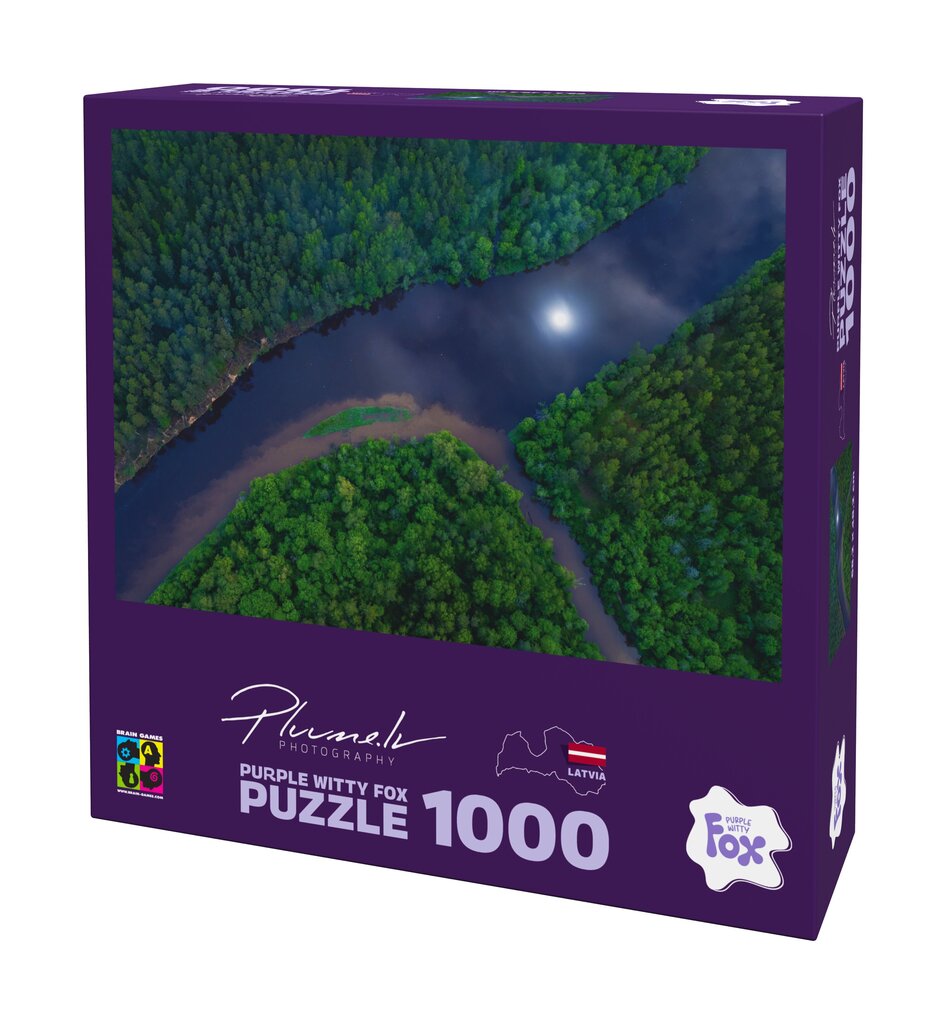 Pusle Purple Witty Fox Gaujas National Park 19920, 1000 d. цена и информация | Pusled lastele ja täiskasvanutele | hansapost.ee