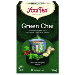Yogi Tea Green Chai зеленый пряный чай, 17 шт. цена и информация | Чай | hansapost.ee