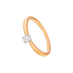 Золотое кольцо с бриллиантом цена и информация | Кольцо | hansapost.ee