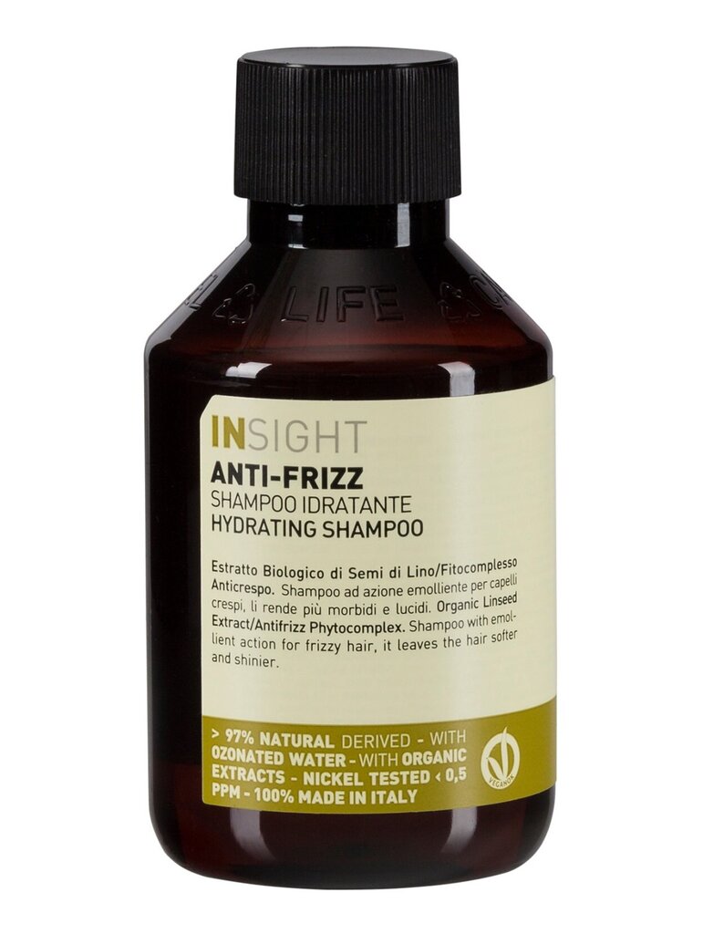 Insight Anti-Frizz niisutav šampoon 100ml цена и информация | Šampoonid | hansapost.ee