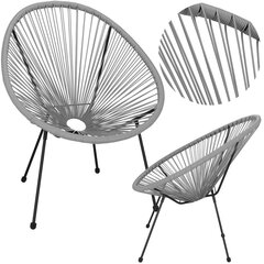 Садовый стул Springos GF0086 72 X 82 X 85 CM, серый цена и информация | Садовые стулья, кресла, пуфы | hansapost.ee