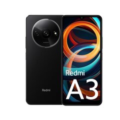 Xiaomi Redmi A3 3/64GB Midnight Black. hind ja info | Telefonid | hansapost.ee