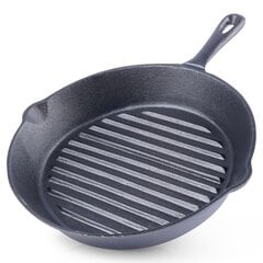 Чугунная сковорода 24 см, черная цена и информация | Cковородки | hansapost.ee