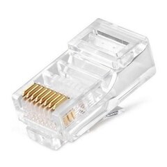 RJ45 Modular Plug for UTP CAT6, 100 pcs цена и информация | Кабели и провода | hansapost.ee