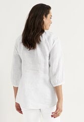 Женская льняная блузка Cellbes LINNEA, белый цвет цена и информация | Женские блузки, рубашки | hansapost.ee