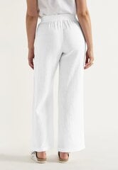 Женские льняные брюки Cellbes LO, белый цвет цена и информация | Женские брюки | hansapost.ee