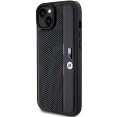 BMW BMHCP15M23PUPVK iPhone 15 Plus | 14 Plus 6.7" czarny|black hardcase Perforated Tricolor Line цена и информация | Чехлы для телефонов | hansapost.ee