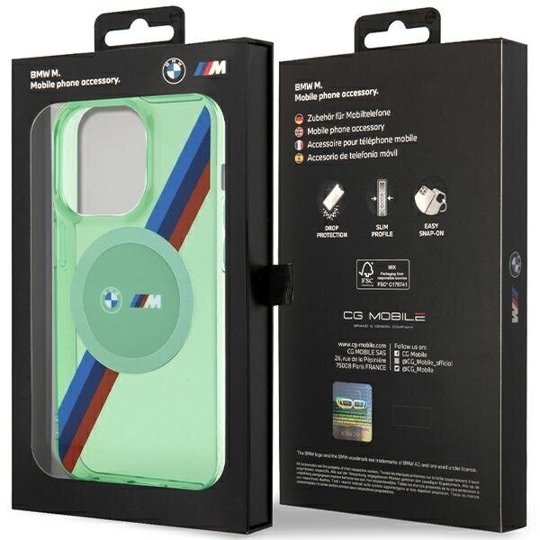 BMW Hardcase M Tricolor Stripes Mag Cover цена и информация | Telefonide kaitsekaaned ja -ümbrised | hansapost.ee