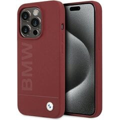 BMW BMHMP15LSLBLRE iPhone 15 Pro 6.1" czerwony|red hardcase Silicone Big Logo MagSafe цена и информация | Чехлы для телефонов | hansapost.ee