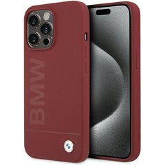 BMW BMHMP15XSLBLRE iPhone 15 Pro Max 6.7" czerwony|red hardcase Silicone Big Logo MagSafe цена и информация | Чехлы для телефонов | hansapost.ee