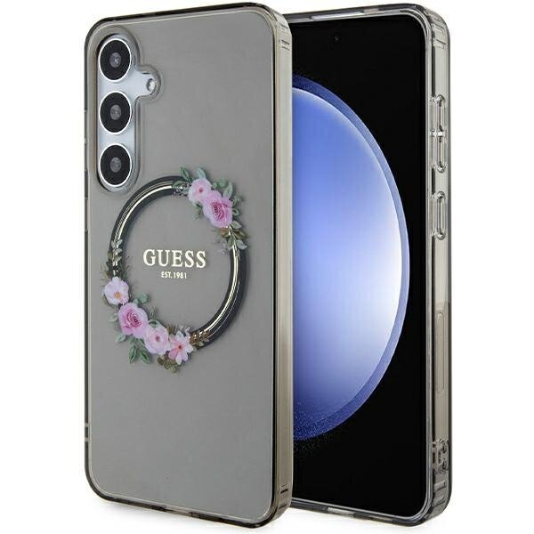 Guess IML Flowers Wreath Mag Hardcase цена и информация | Telefonide kaitsekaaned ja -ümbrised | hansapost.ee