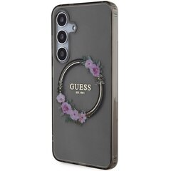 Guess GUHMS24SHFWFCU S24 S921 fioletowy|purple hardcase IML Flowers Wreath MagSafe цена и информация | Чехлы для телефонов | hansapost.ee