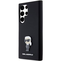 Karl Lagerfeld KLHCS23LSMHKNPK S23 Ultra S918 czarny|black Silicone Ikonik Metal Pin цена и информация | Чехлы для телефонов | hansapost.ee