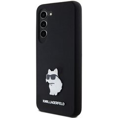 Karl Lagerfeld KLHCS23SSMHCNPK S23 S911 czarny|black hardcase Silicone Choupette Metal Pin цена и информация | Чехлы для телефонов | hansapost.ee