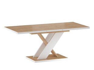 Обеденный стол BRW Eryk, коричневый/белый цена и информация | Кухонные и обеденные столы | hansapost.ee